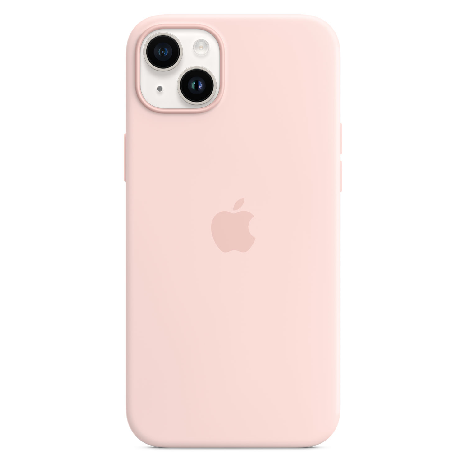 Iphone 14 Plus Starlight Chalk Pink Silicone Case With Magsafe Pure Back Print USEN