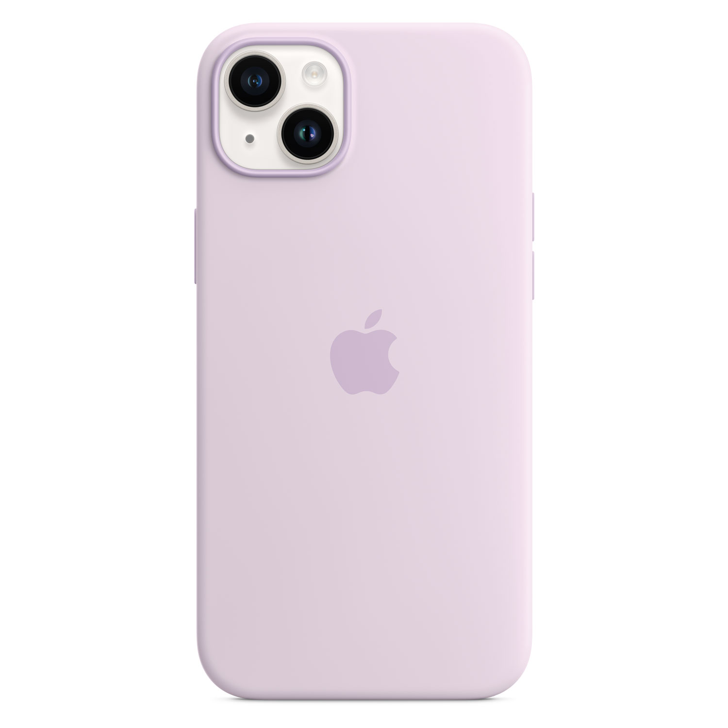 Iphone 14 Plus Starlight Lilac Silicone Case With Magsafe Pure Back Print USEN